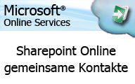 Microsoft Online Services – Anwender – gemeinsame Kontakte mit Sharepoint Online