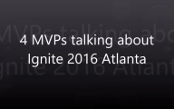 Four MVP are chatting at Ignite 2016